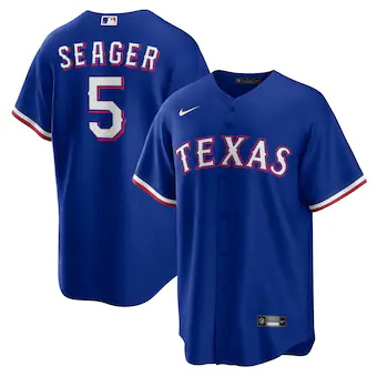 mens nike corey seager royal texas rangers alternate replic